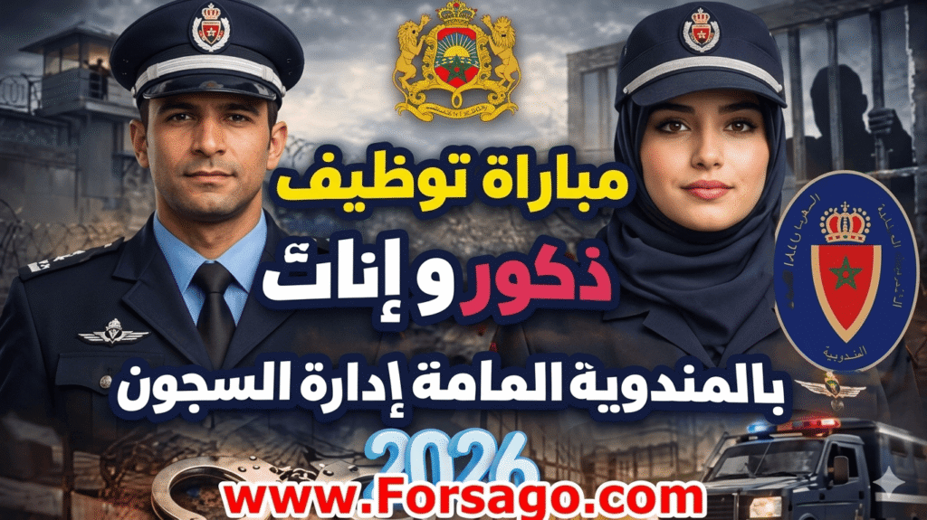 مباراة توظيف 1620 مراقب سجون 2026