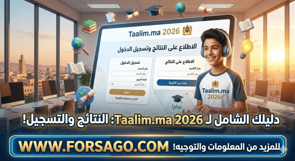  Taalim.ma-- الاطلاع على النتائج وتسجيل الدخول 2026