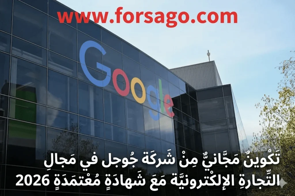 برنامج جوجل للتسويق الرقمي والتجارة الإلكترونية مع شهادة معتمدة 2026