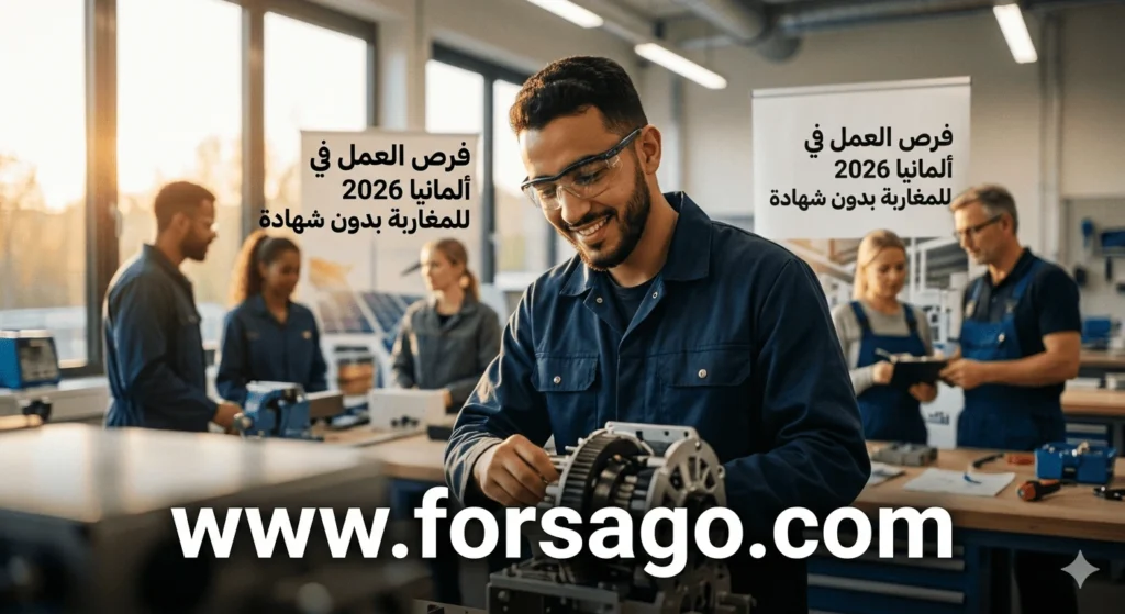 فرص العمل في ألمانيا 2026 للمغاربة بدون شهادة