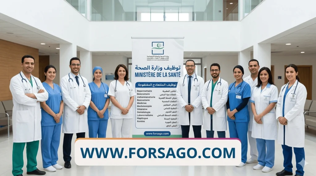 مباراة توظيف وزارة الصحة 72 منصباً شاغراً – 2025