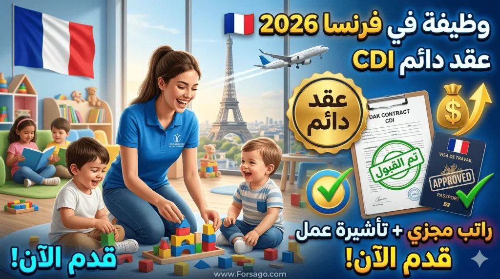 فرصة عمل مساعد/ة طفولة مبكرة بعقد دائم (CDI) – 2026 Bouches-du-Rhône
