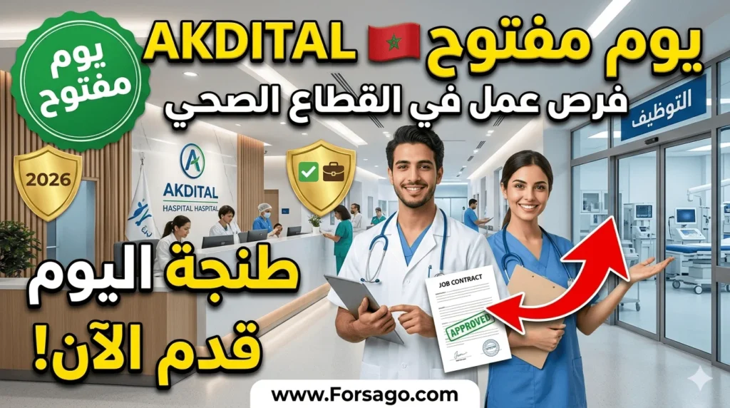 اليوم المفتوح للتوظيف بمجموعة AKDITAL - طنجة 2026