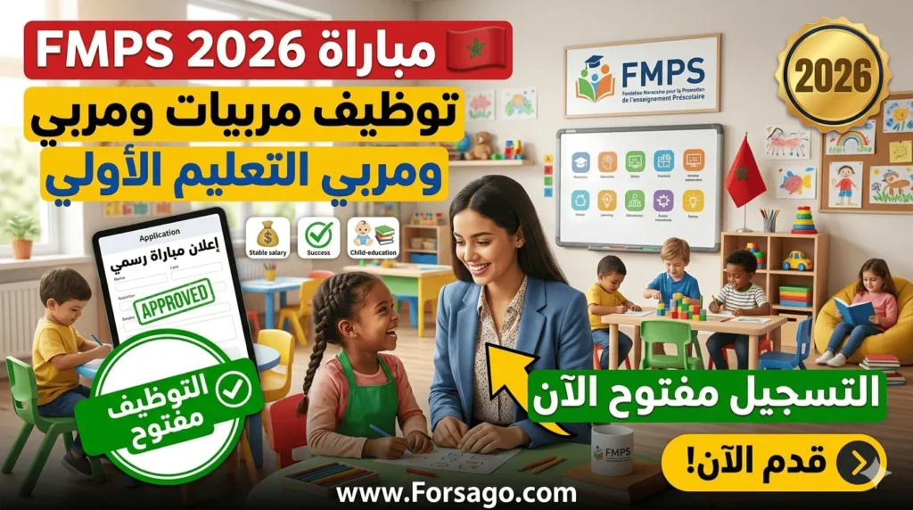 مباراة توظيف مربيات ومربي التعليم الأولي بمؤسسة FMPS 2026
