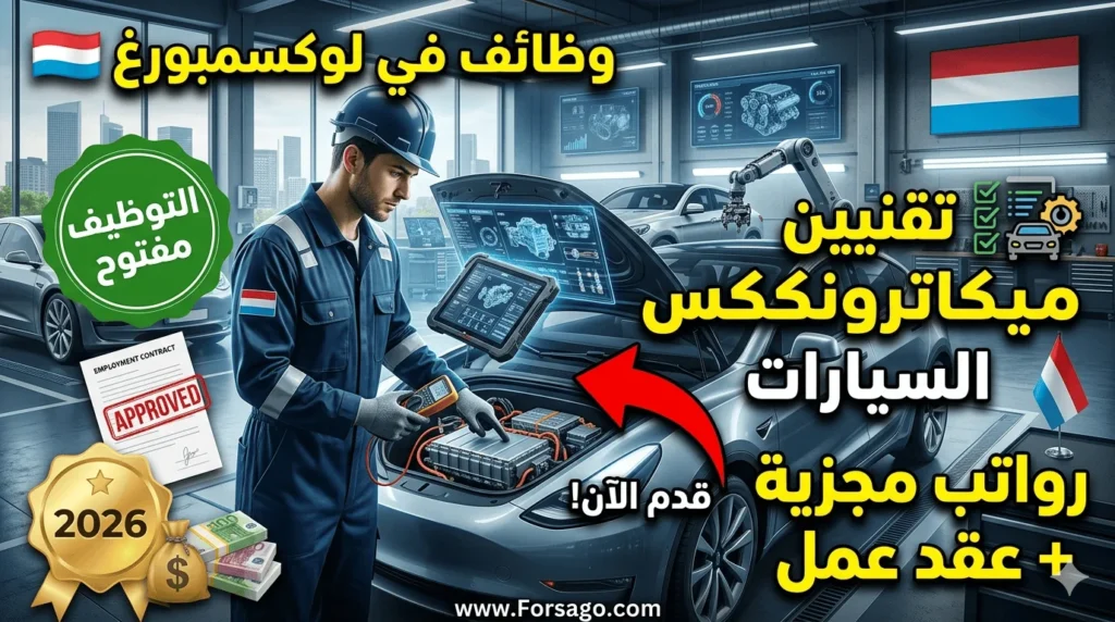 مطلوب تقنيين في ميكاترونكس السيارات للعمل في لوكسمبورغ 2026
