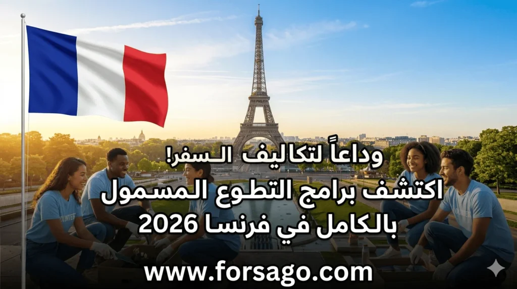 سافر فرنسا مجاناً.. تطوع 2026 🇫🇷