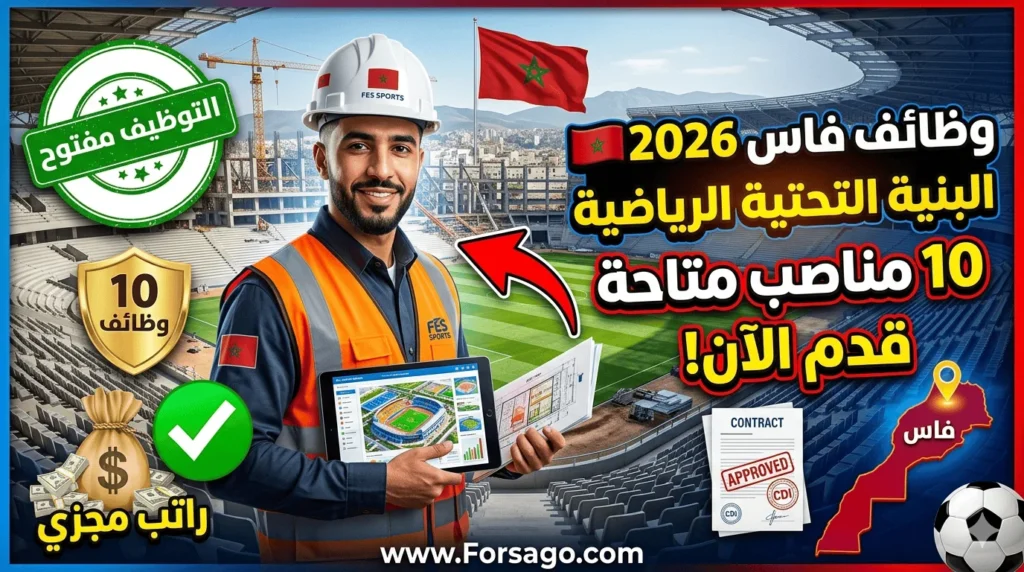 إعلان توظيف بشركة فاس للبنية التحتية الرياضية لعام 2026