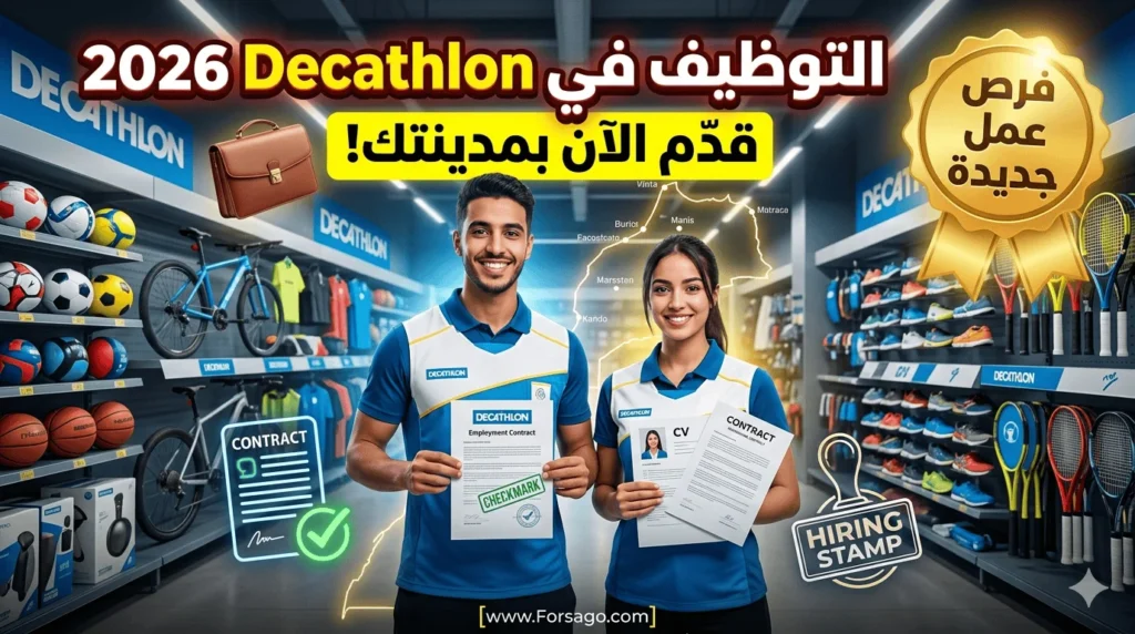 فرص عمل في Decathlon المغرب لعام 2026 | قدّم الآن بمدينتك