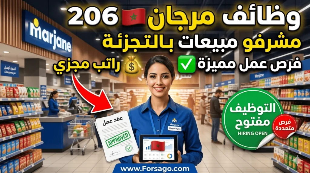 وظائف مشرفي مبيعات بالتجزئة في أسواق مرجان 2026