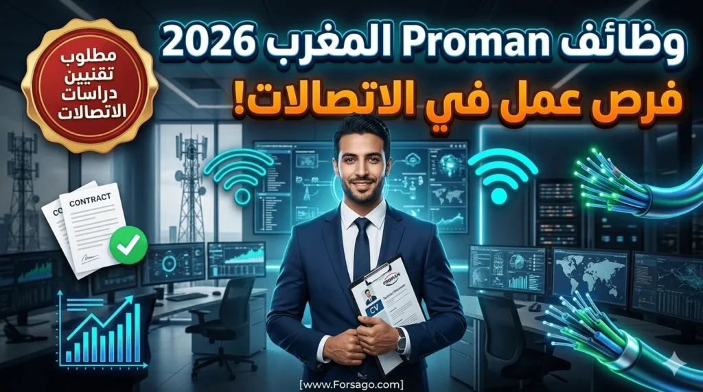 شركة Proman المغرب تعلن عن وظائف شاغرة في دراسات الاتصالات 2026