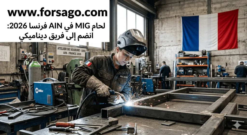 مطلوب لحامين (MIG) في منطقة Ain عقد عمل في فرنسا 2026