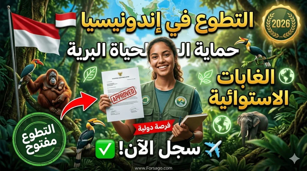 التطوع في إندونيسيا 2026: دليل حماية الحياة البرية والغابات