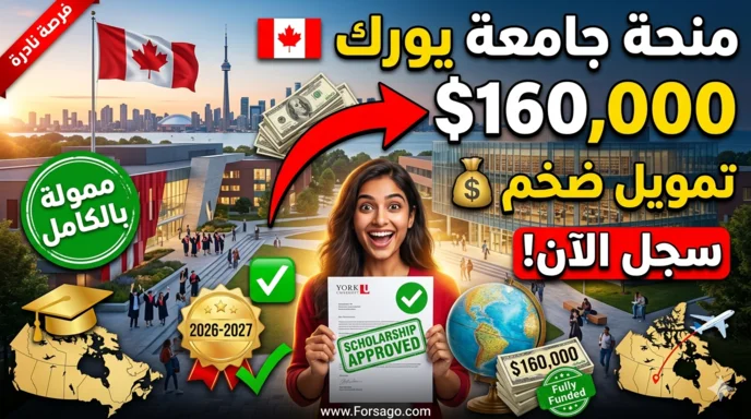 منحة جامعة يورك 2026-2027: تمويل يصل لـ 160,000$ في كندا
