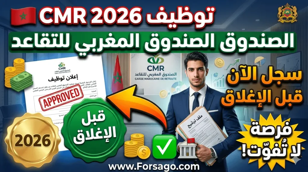 توظيف الصندوق المغربي للتقاعد 2026.. قدّم الآن قبل الإغلاق