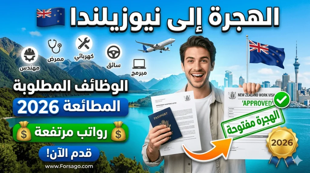 الهجرة إلى نيوزيلندا 2026: قائمة الوظائف المطلوبة