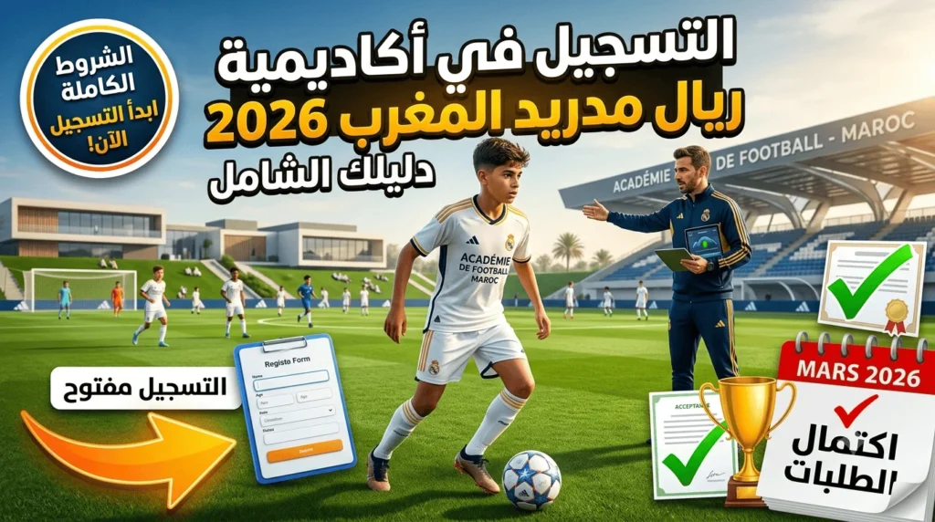 التسجيل في أكاديمية ريال مدريد المغرب 2026 | دليلك الشامل