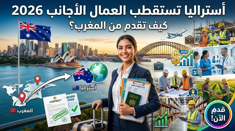 أستراليا تستقطب العمال الأجانب 2026 – كيف تتقدم من المغرب؟