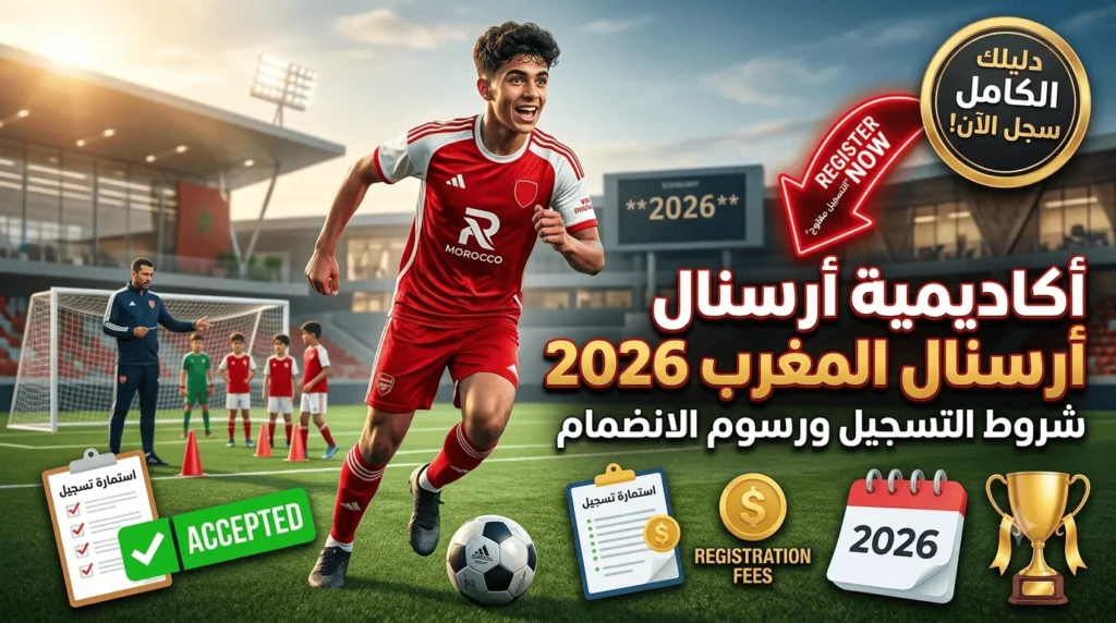 أكاديمية أرسنال في المغرب 2026 | شروط التسجيل ورسوم الانضمام