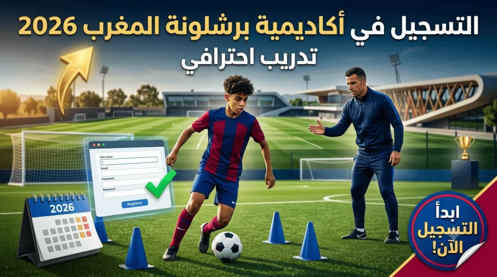 التسجيل في أكاديمية برشلونة المغرب 2026 |تدريب احترافي