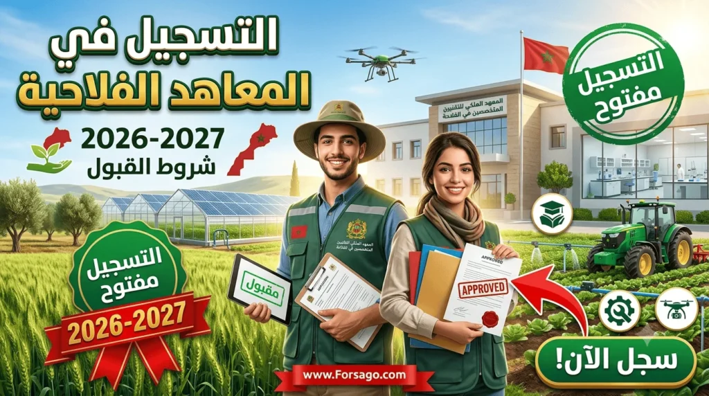 التسجيل في المعاهد الفلاحية بالمغرب 2026-2027