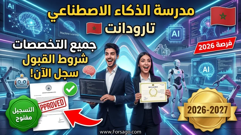 شروط ولوج مدرسة الذكاء الاصطناعي تارودانت 2026-2027 – جميع التخصصات
