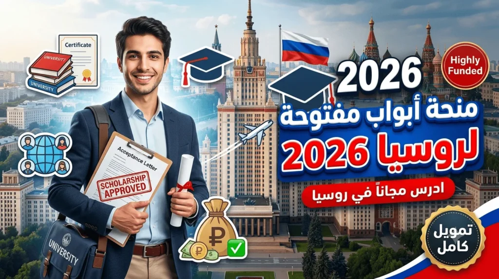 منحة "أبواب مفتوحة لروسيا" 2026 – ممولة بالكامل وشروط بسيطة