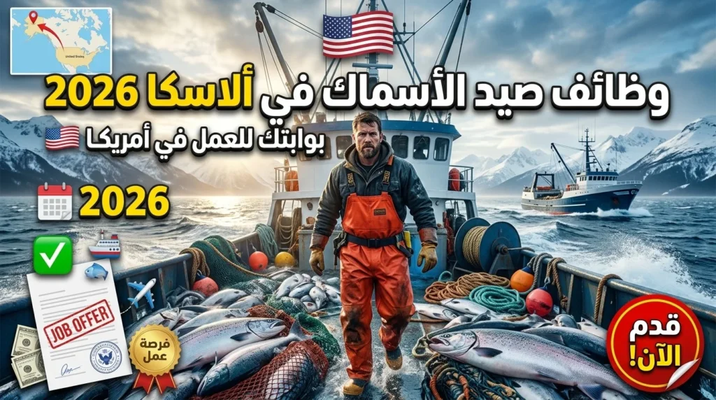 وظائف صيد الأسماك في ألاسكا 2026: بوابتك للعمل في أمريكا